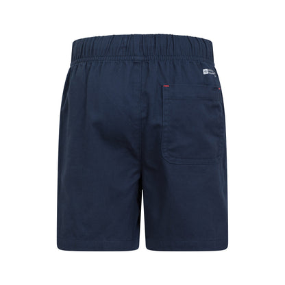 Navy - Back - Mountain Warehouse Childrens-Kids Waterfall Organic Shorts