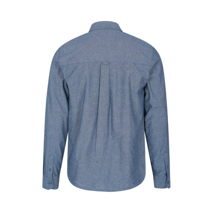 Denim - Back - Mountain Warehouse Mens Driftwood Chambray Organic Shirt