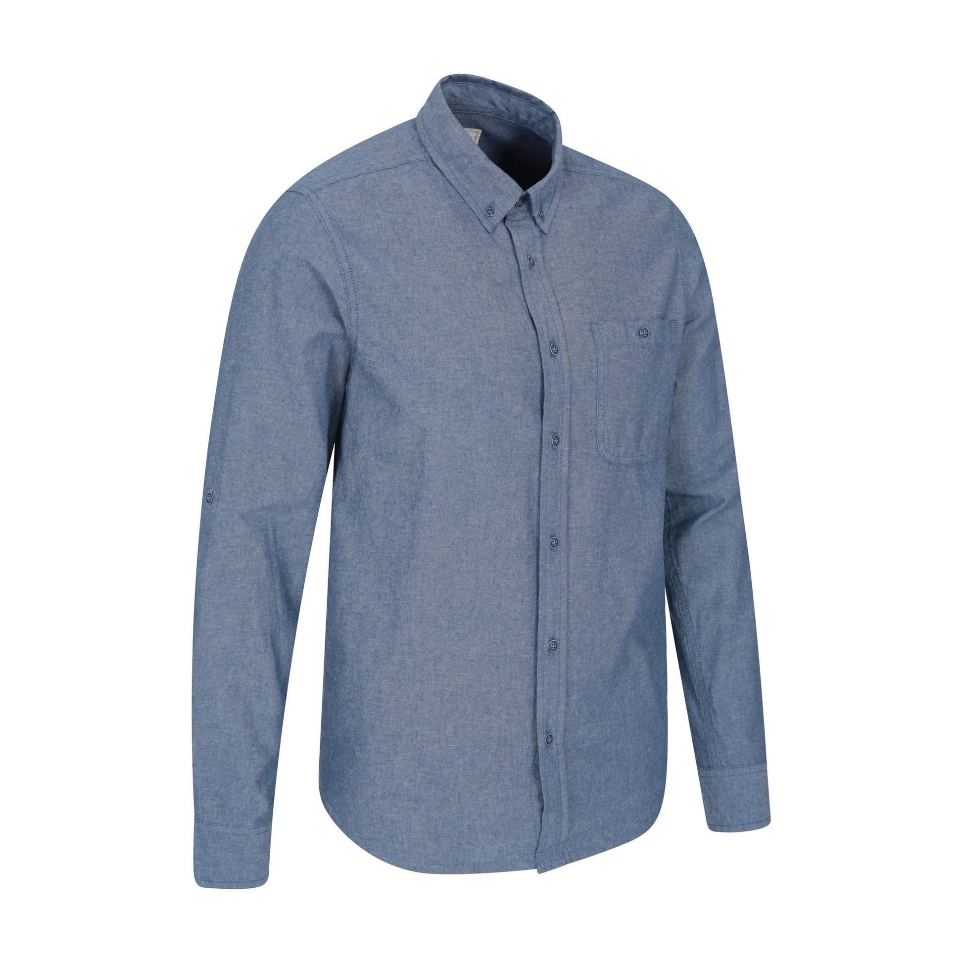Denim - Lifestyle - Mountain Warehouse Mens Driftwood Chambray Organic Shirt