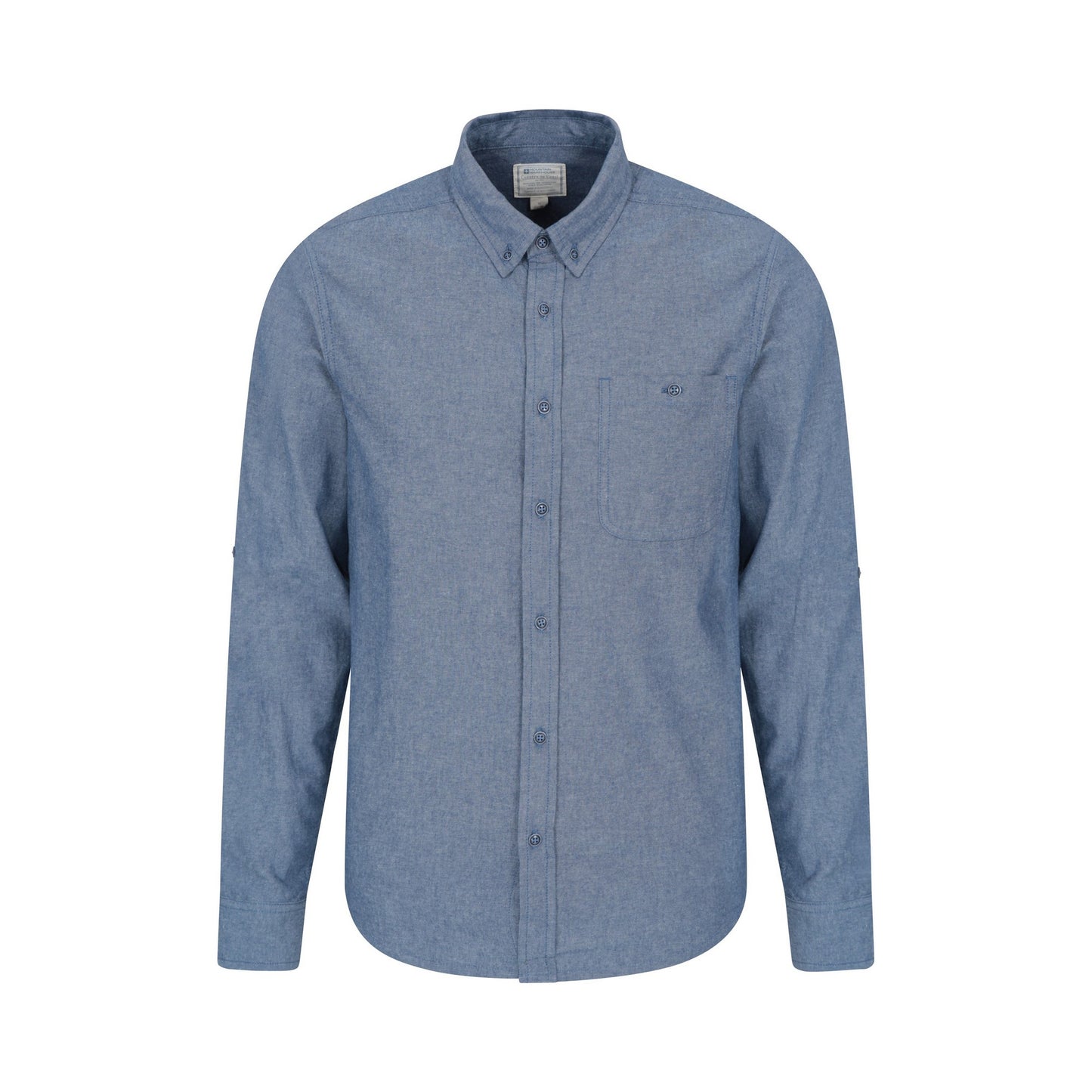 Denim - Front - Mountain Warehouse Mens Driftwood Chambray Organic Shirt