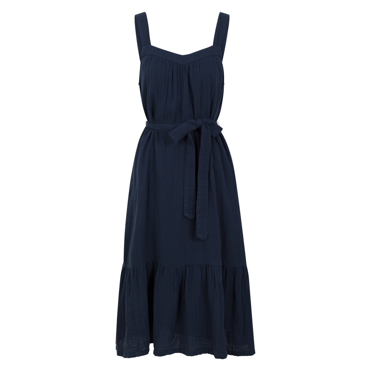 Navy - Front - Mountain Warehouse Womens-Ladies Hawaii Strappy Waist Tie Summer Dress