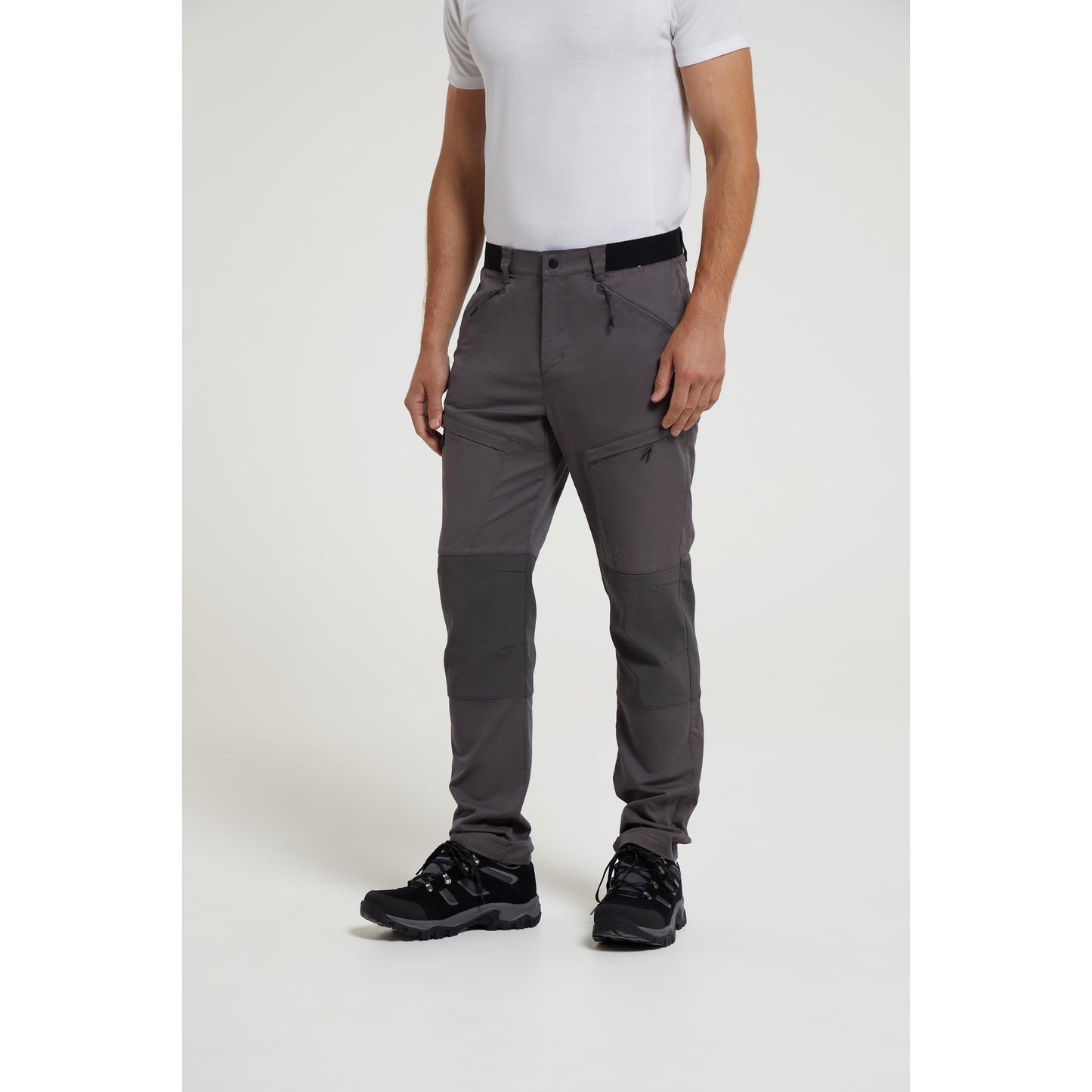 Charcoal - Front - Mountain Warehouse Mens Jungle Trekking Trousers