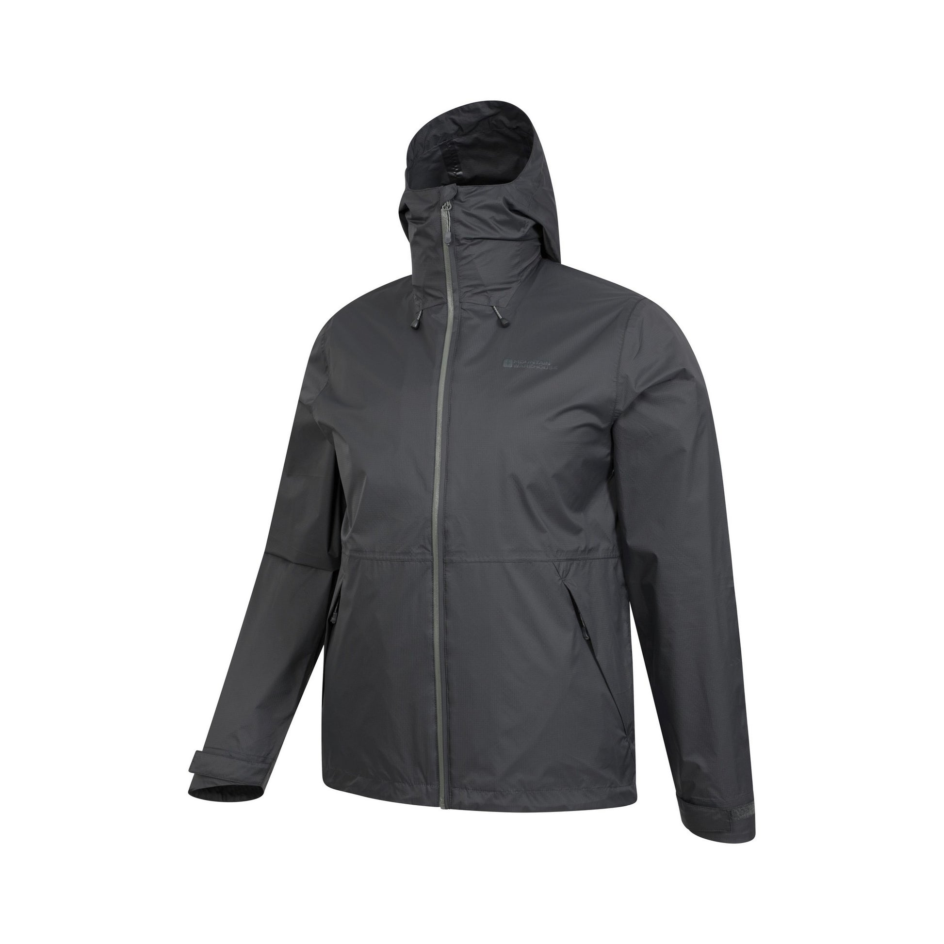 Dark Grey - Side - Mountain Warehouse Mens Packaway Waterproof Jacket
