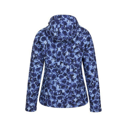 Navy-Light Blue - Lifestyle - Mountain Warehouse Womens-Ladies Exodus Floral Soft Shell Jacket