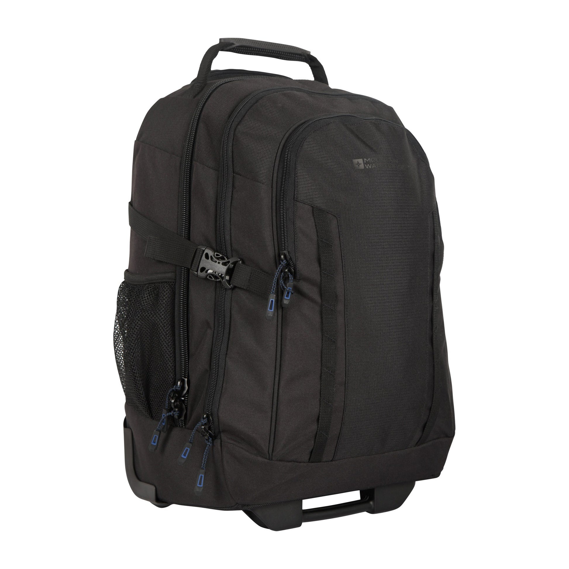 Black - Side - Mountain Warehouse Hybrid Wheel Backpack