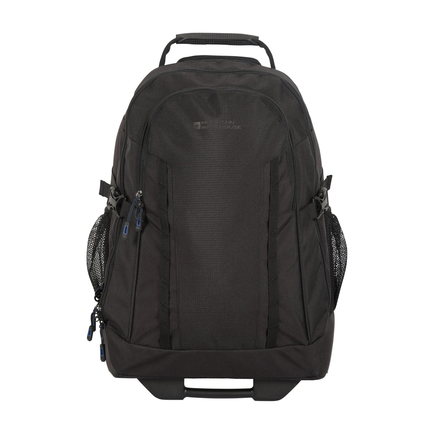 Black - Front - Mountain Warehouse Hybrid Wheel Backpack