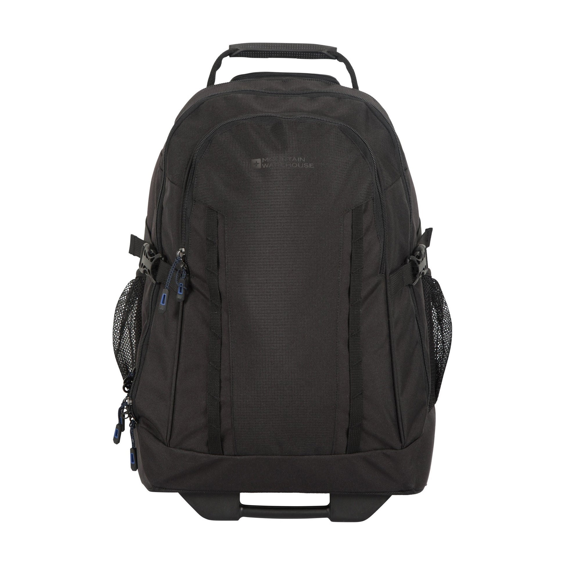 Black - Front - Mountain Warehouse Hybrid Wheel Backpack
