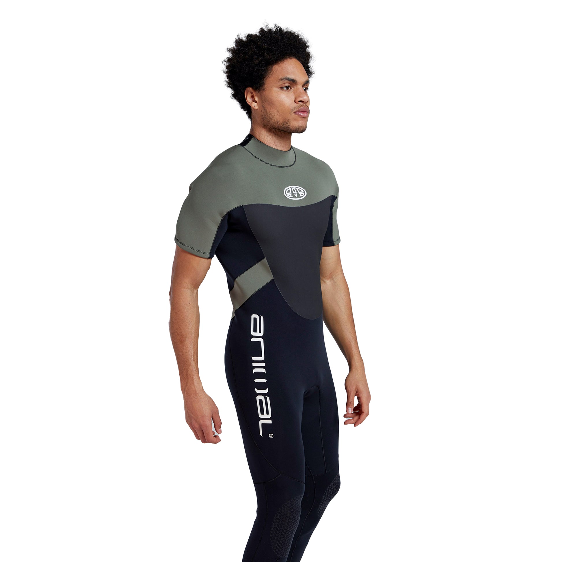 Black - Side - Animal Mens Logan Wetsuit