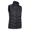 Black - Side - Mountain Warehouse Womens-Ladies Turbine Hybrid Gilet