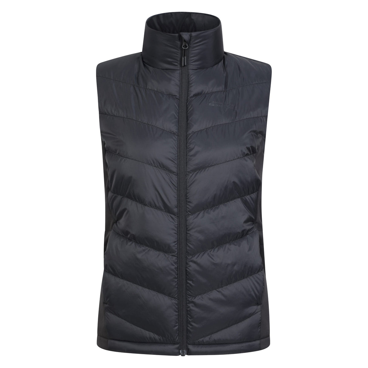 Black - Front - Mountain Warehouse Womens-Ladies Turbine Hybrid Gilet