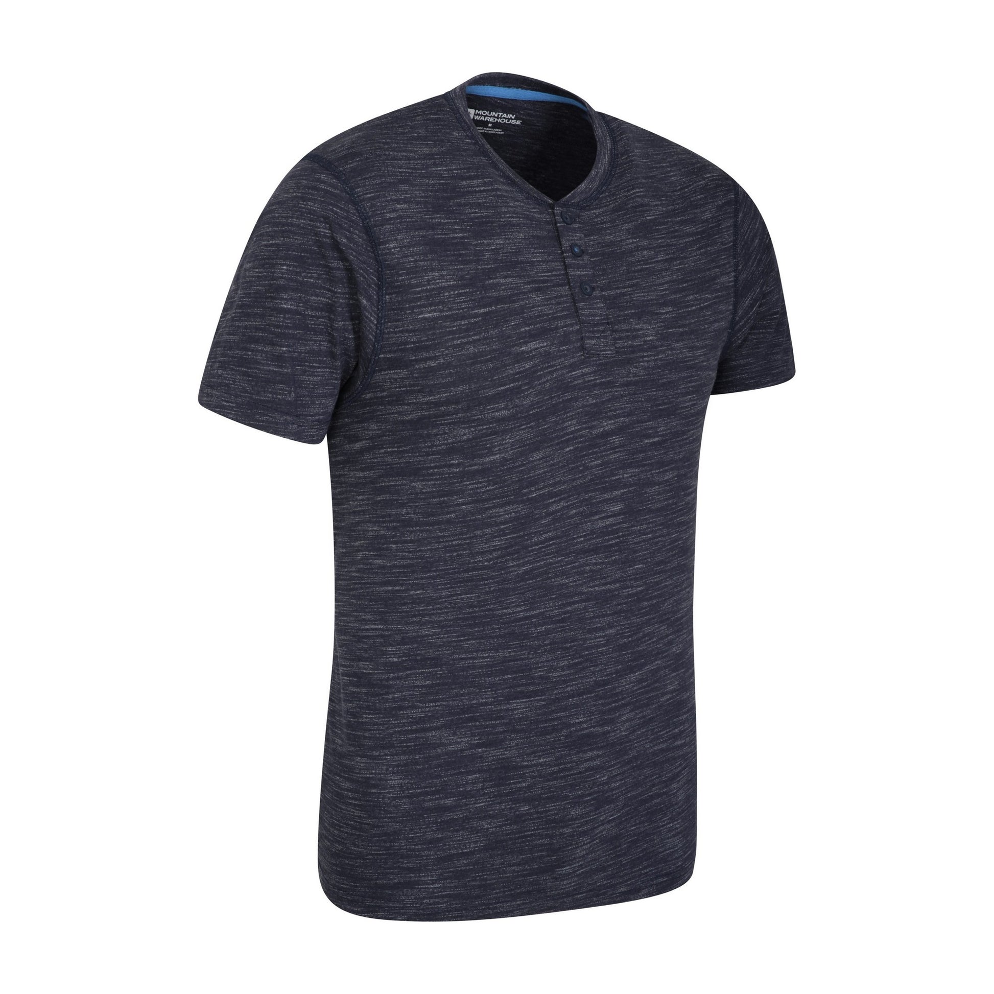 Navy - Back - Mountain Warehouse Mens Henley T-Shirt