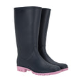 Dark Blue - Front - Mountain Warehouse Womens-Ladies Splash Wellington Boots