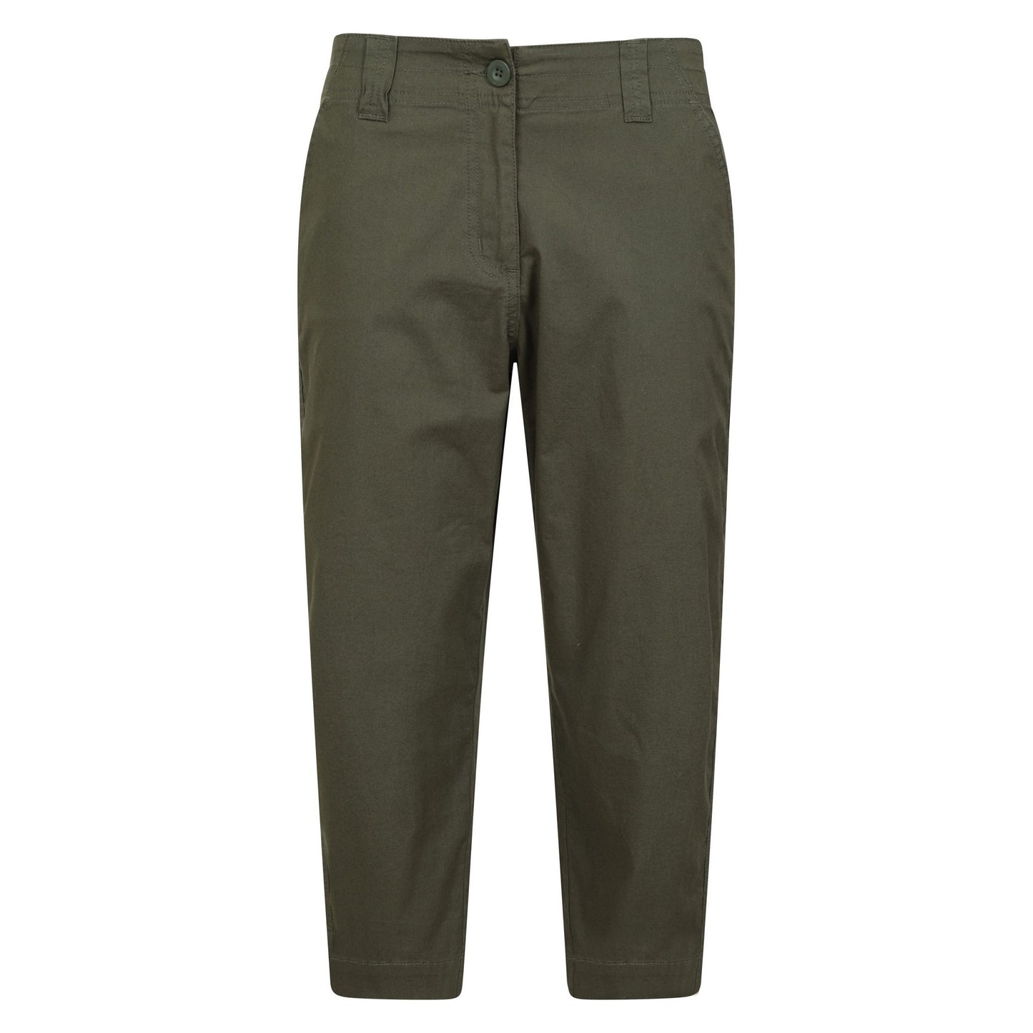 Khaki Green - Front - Mountain Warehouse Womens-Ladies Coastal Stretch Capri