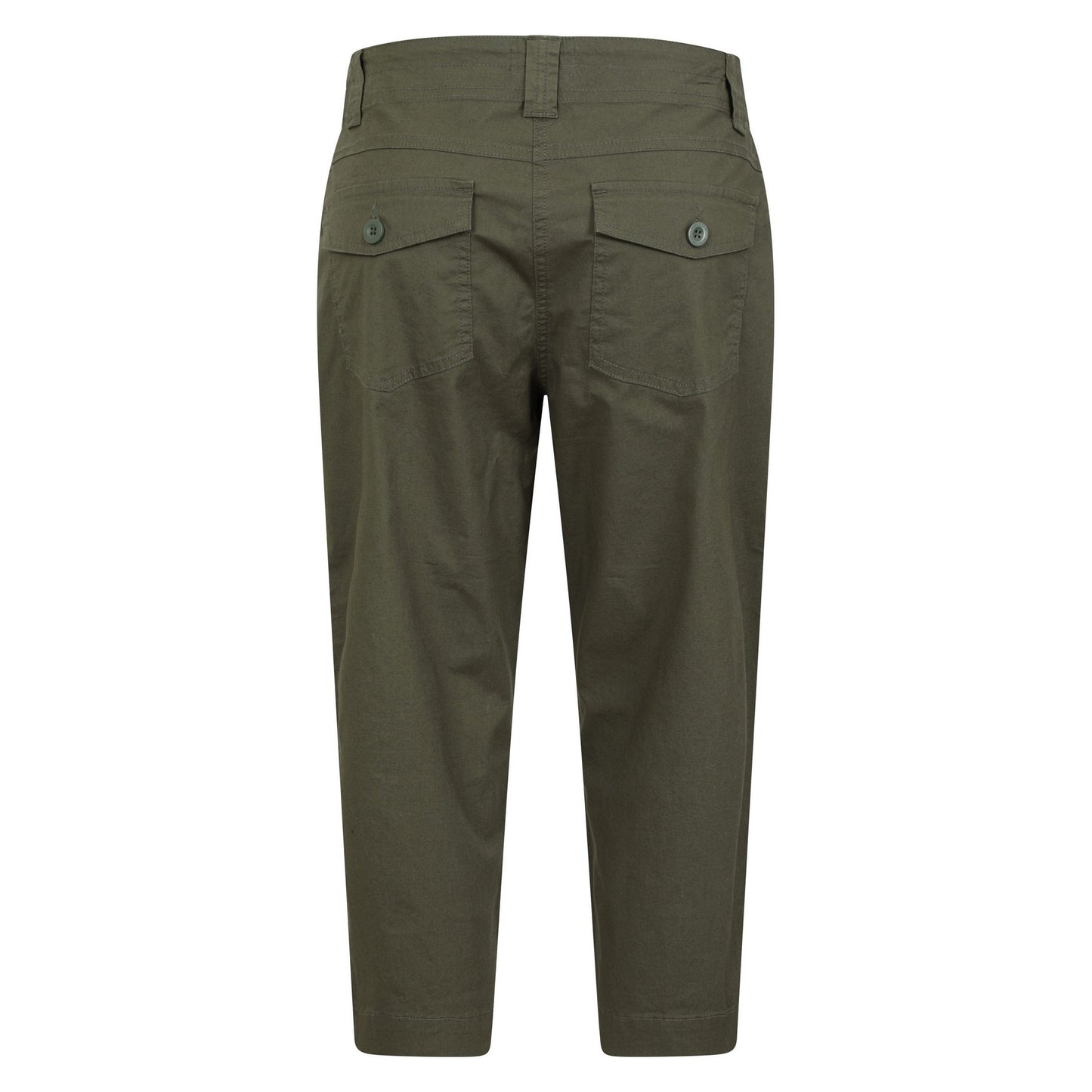 Khaki Green - Back - Mountain Warehouse Womens-Ladies Coastal Stretch Capri