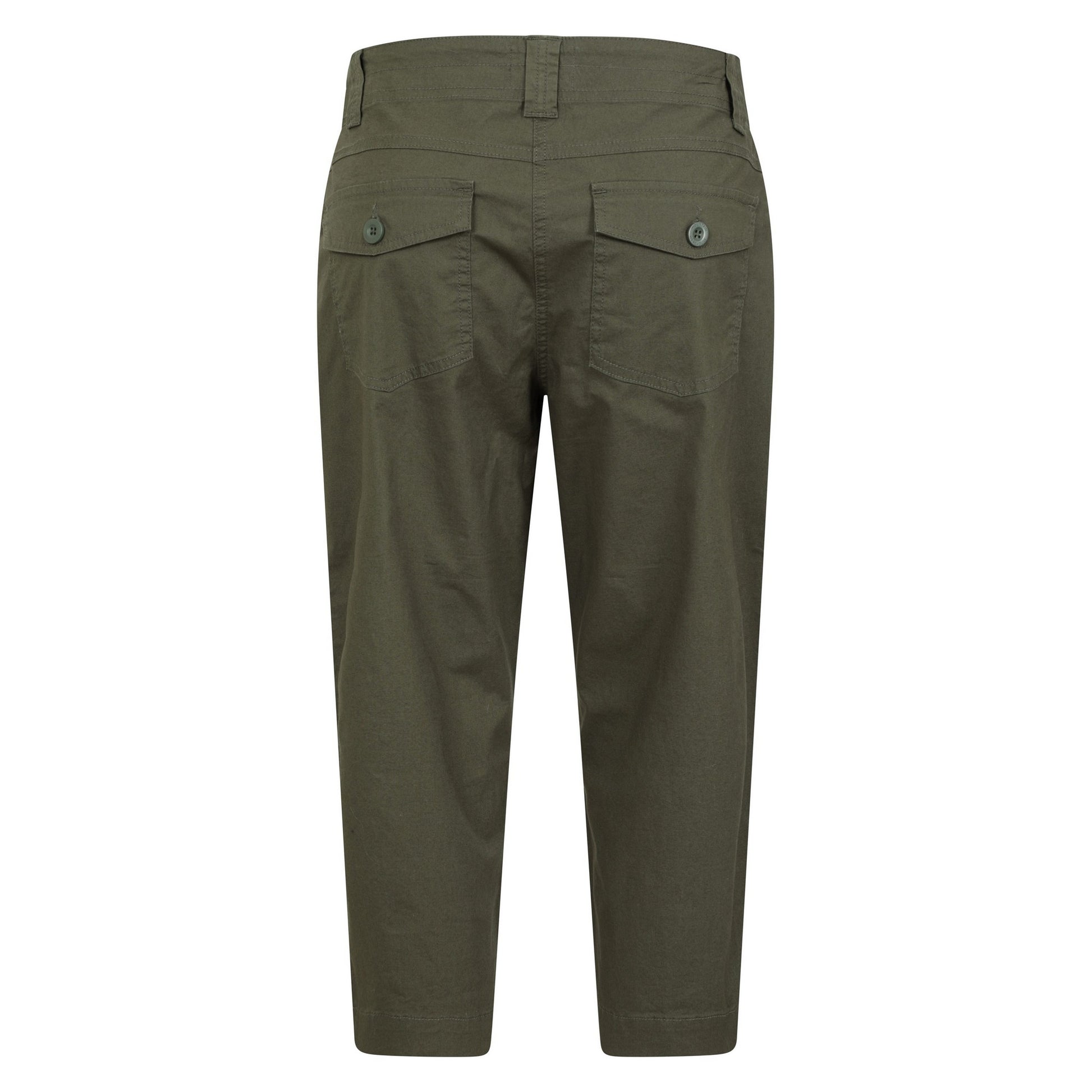 Khaki Green - Back - Mountain Warehouse Womens-Ladies Coastal Stretch Capri