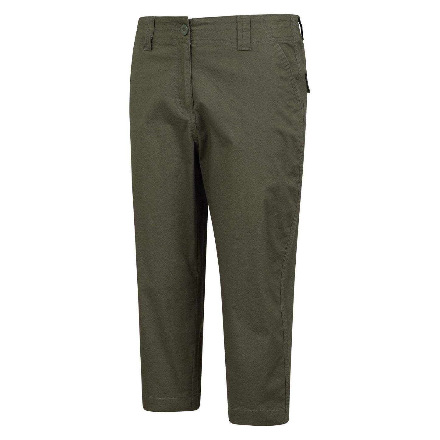 Khaki Green - Side - Mountain Warehouse Womens-Ladies Coastal Stretch Capri
