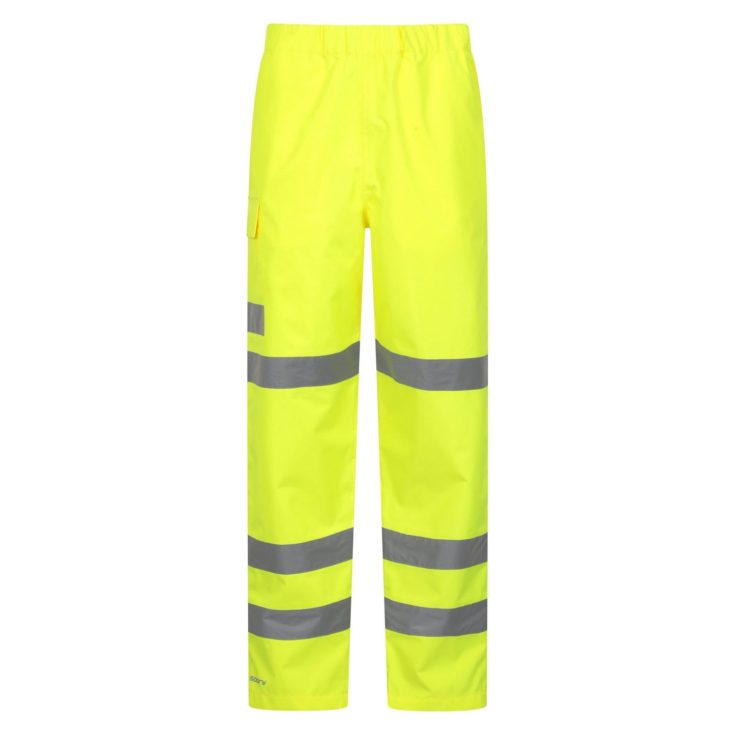 Yellow - Front - Mountain Warehouse Unisex Adult Waterproof High-Vis Work Over Trousers