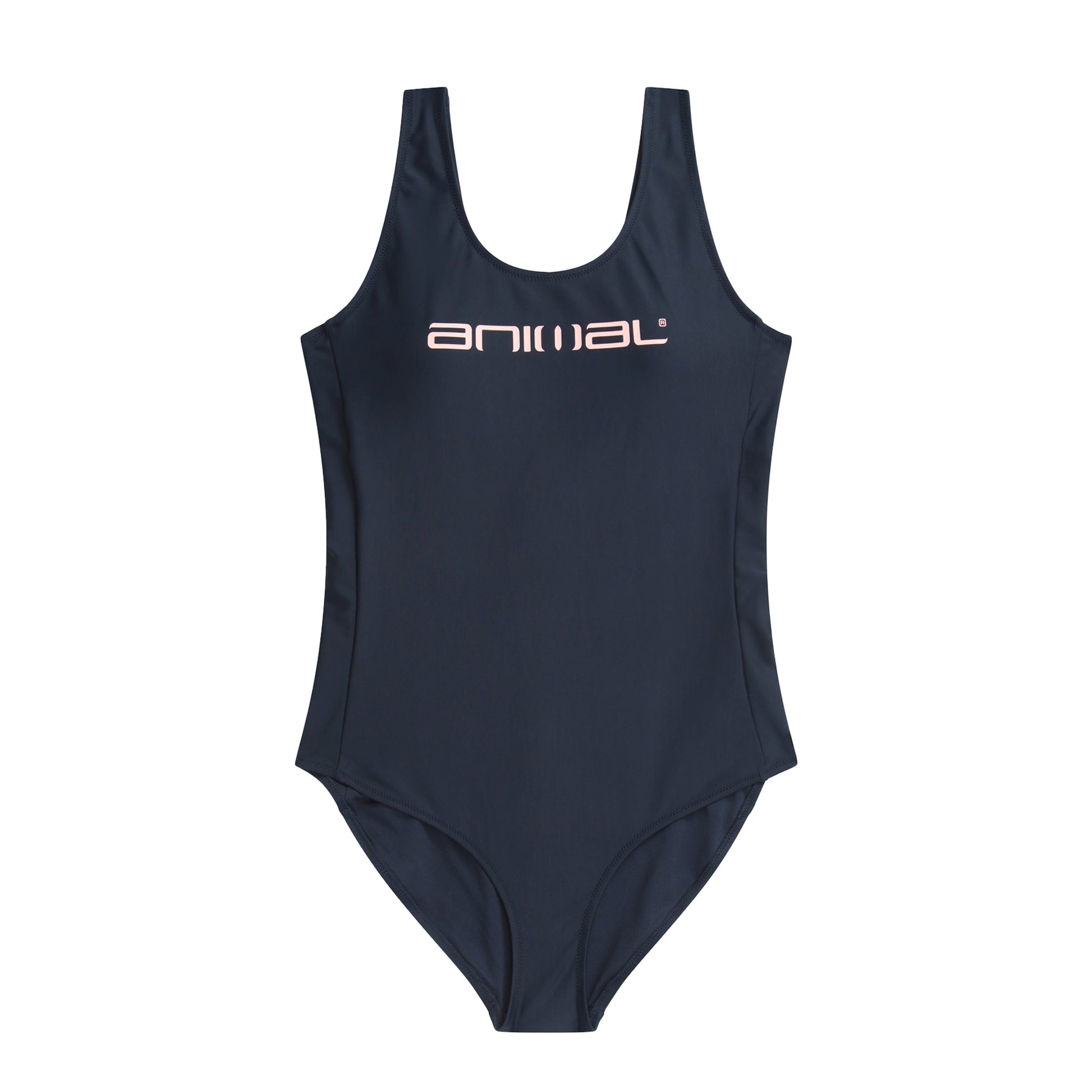 Navy - Front - Animal Womens-Ladies Zaley Core One Piece Swimsuit