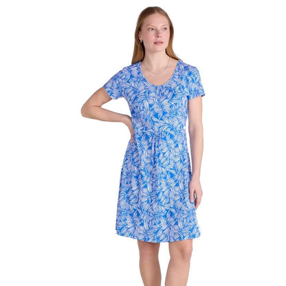 Blue - Back - Mountain Warehouse Womens-Ladies Essentials Lora Stripe Skater Dress