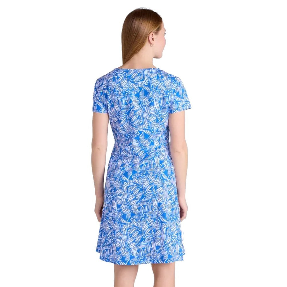 Blue - Side - Mountain Warehouse Womens-Ladies Essentials Lora Stripe Skater Dress