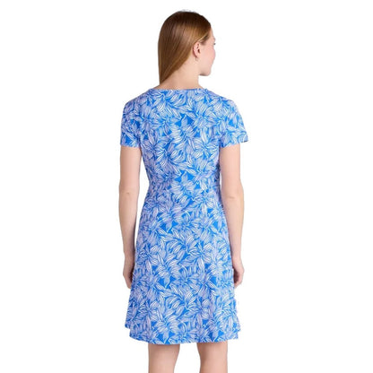 Blue - Side - Mountain Warehouse Womens-Ladies Essentials Lora Stripe Skater Dress