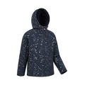 Black - Side - Mountain Warehouse Childrens-Kids Exodus II Unicorn Water Resistant Soft Shell Jacket