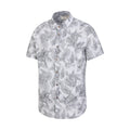 White - Lifestyle - Mountain Warehouse Mens Tropical Monstera Leaf Shirt