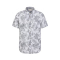 White - Front - Mountain Warehouse Mens Tropical Monstera Leaf Shirt