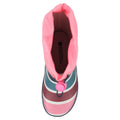 Pink - Pack Shot - Mountain Warehouse Childrens-Kids Rainbow Striped Wellington Boots