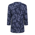 Navy - Back - Mountain Warehouse Womens-Ladies Petra Floral 3-4 Sleeve Shirt
