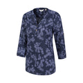 Navy - Lifestyle - Mountain Warehouse Womens-Ladies Petra Floral 3-4 Sleeve Shirt