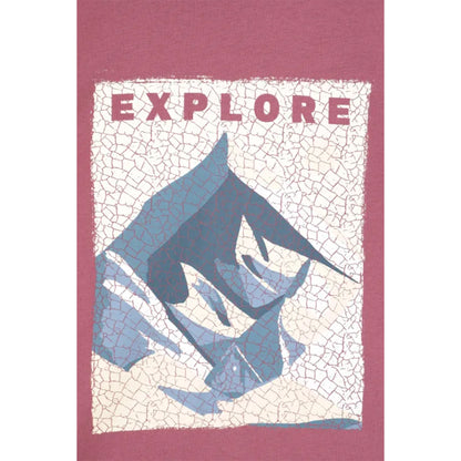 Dark Pink - Lifestyle - Mountain Warehouse Mens Explore Organic T-Shirt