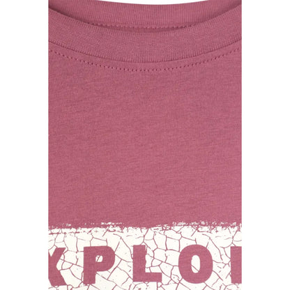 Dark Pink - Pack Shot - Mountain Warehouse Mens Explore Organic T-Shirt
