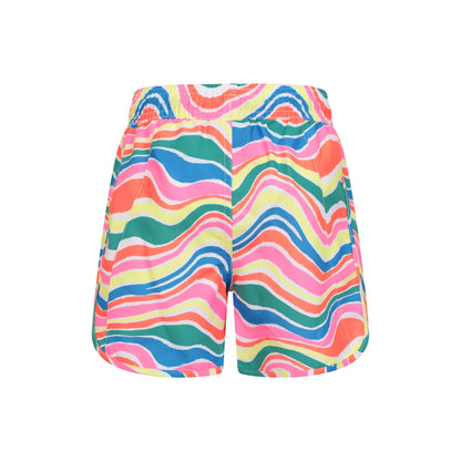 Neon Brights - Back - Mountain Warehouse Childrens-Kids Patterned Boardshorts