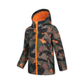 Dark Khaki - Lifestyle - Mountain Warehouse Childrens-Kids Exodus II Camo Water Resistant Soft Shell Jacket