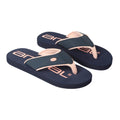 Navy - Front - Animal Womens-Ladies Marti Recycled Flip Flops