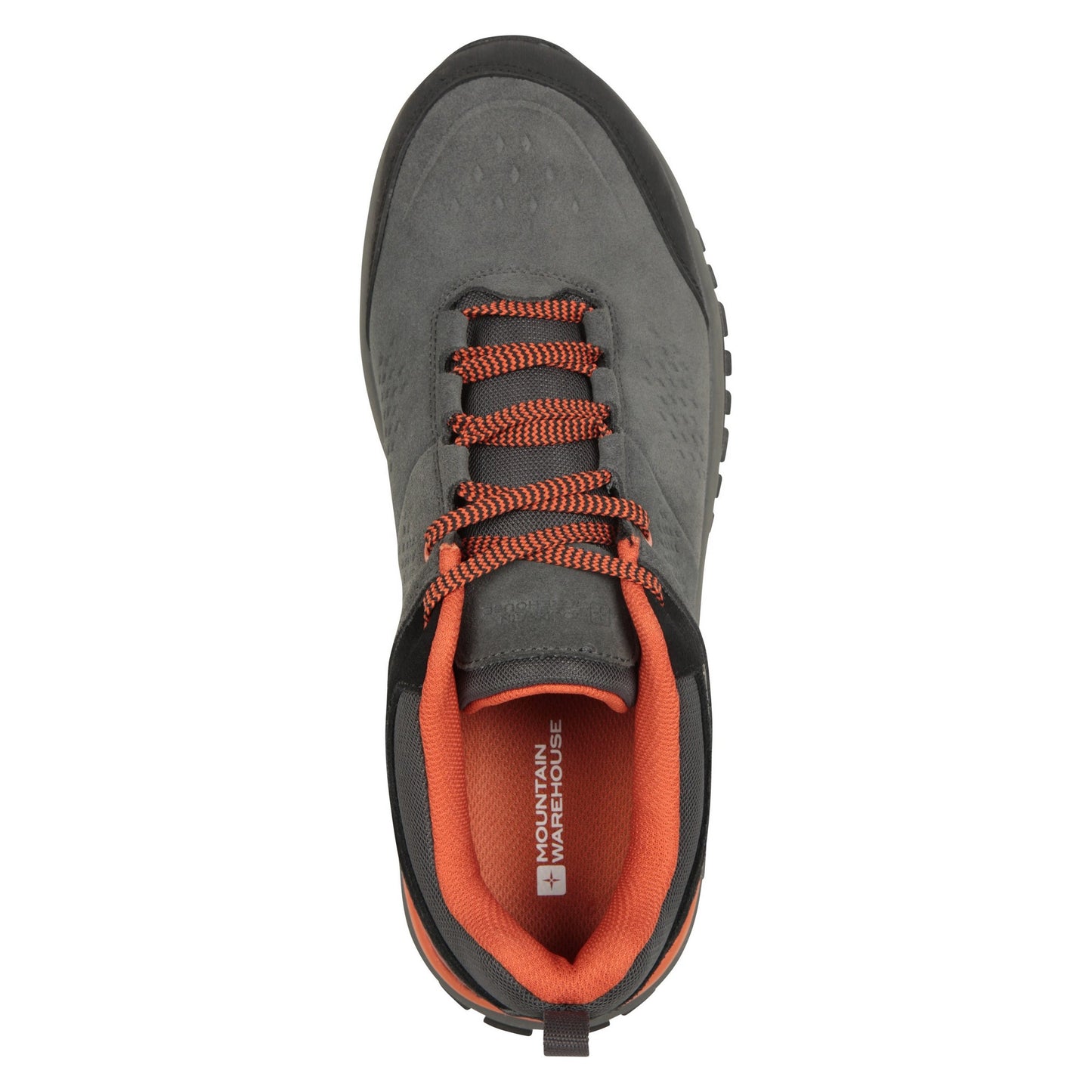 Grey - Pack Shot - Mountain Warehouse Mens Cedar Cow Suede Waterproof Walking Shoes