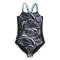 Jet Black - Front - Animal Womens-Ladies Zora Strappy One Piece Swimsuit