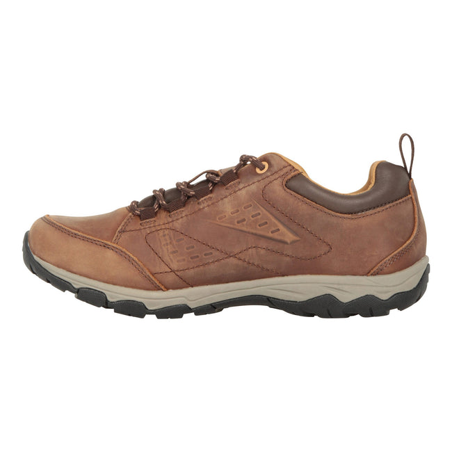 Brown - Side - Mountain Warehouse Womens-Ladies Extreme Pioneer Leather Walking Shoes