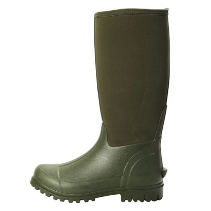 Khaki Green - Lifestyle - Mountain Warehouse Mens Mucker Neoprene Wellington Boots