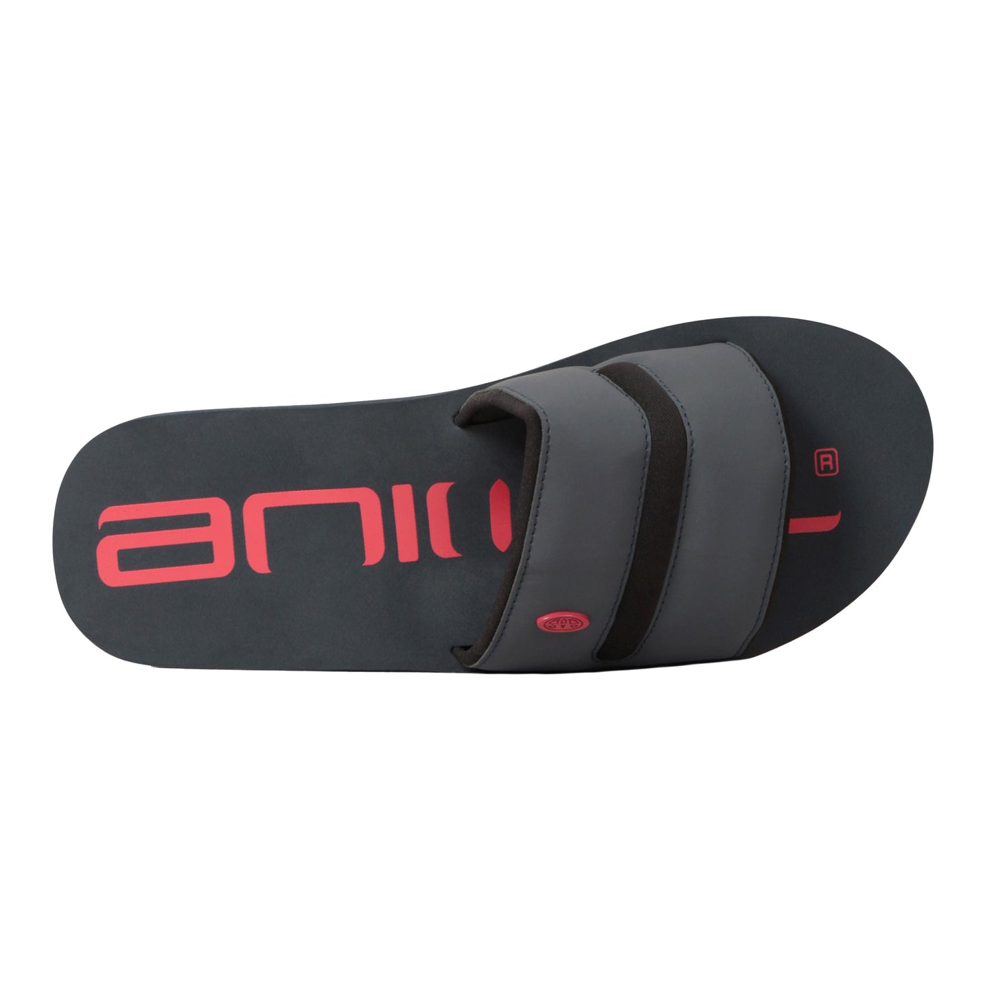 Charcoal - Back - Animal Mens Wave Sliders