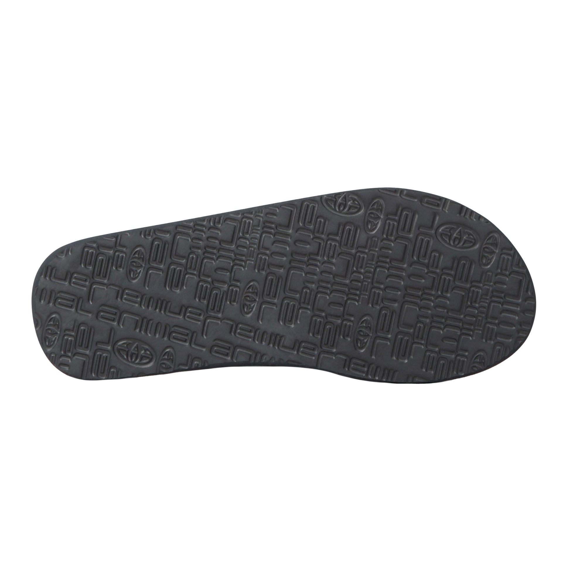 Charcoal - Side - Animal Mens Wave Sliders