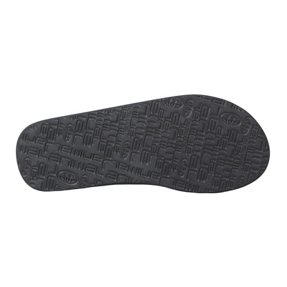 Charcoal - Side - Animal Mens Wave Sliders