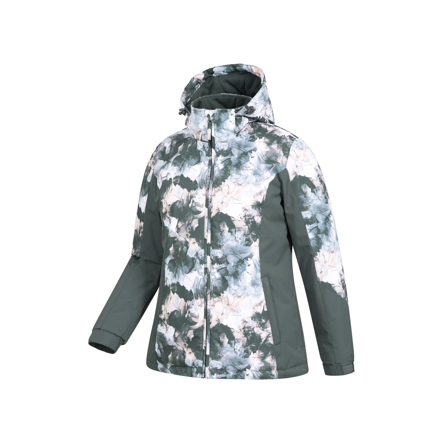 Khaki Green - Lifestyle - Mountain Warehouse Womens-Ladies Dawn II Printed Ski Jacket