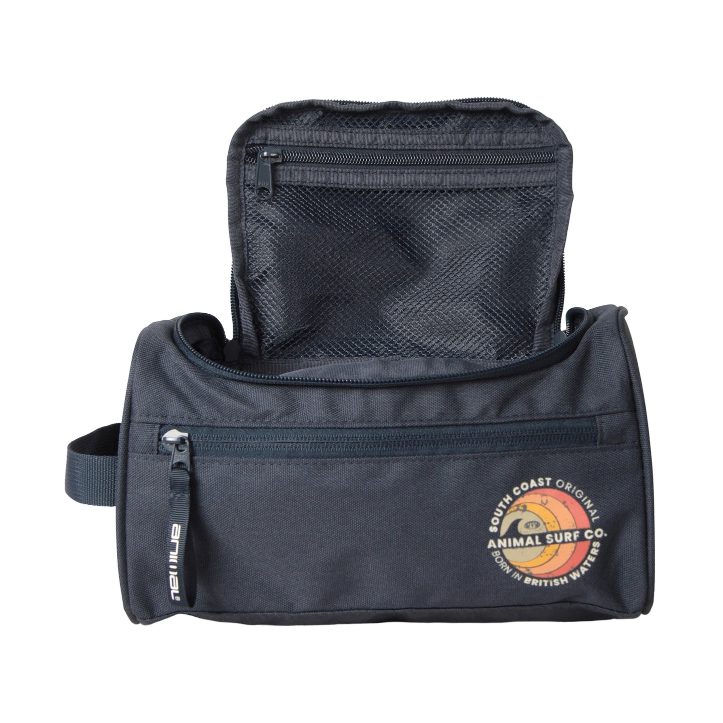Navy - Lifestyle - Animal Printed Recycled Toiletry Bag