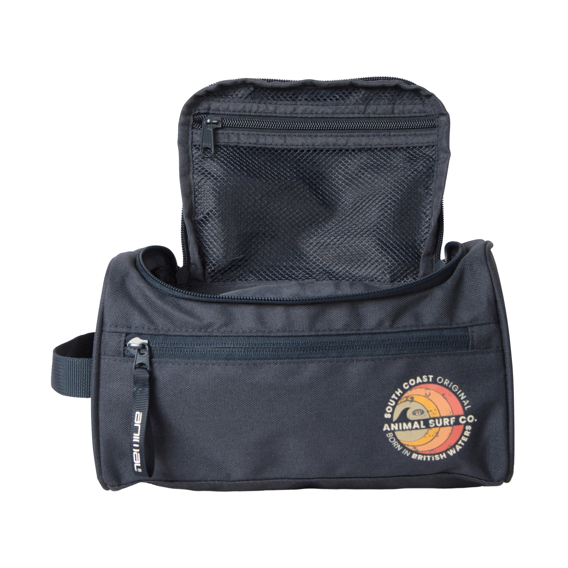 Navy - Lifestyle - Animal Printed Recycled Toiletry Bag