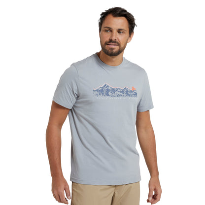 Grey - Lifestyle - Mountain Warehouse Mens Bike Organic Cotton T-Shirt