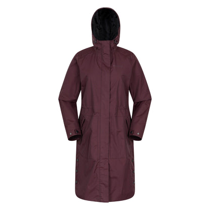 Burgundy - Front - Mountain Warehouse Womens-Ladies Hannah Extreme Waterproof Jacket