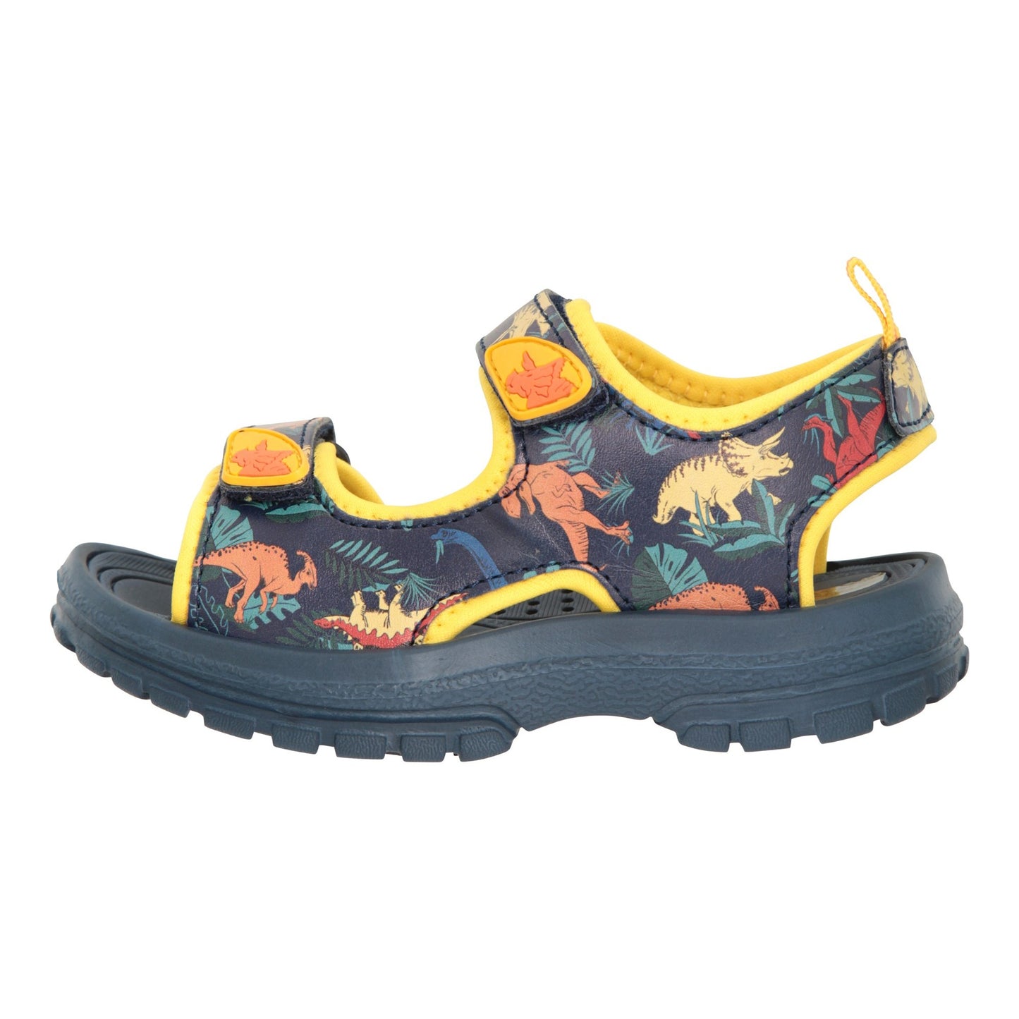 Mustard - Side - Mountain Warehouse Childrens-Kids Sand Dinosaurs Sandals