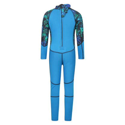 Bright Green - Back - Mountain Warehouse Childrens-Kids Electro Pulse Full Wetsuit